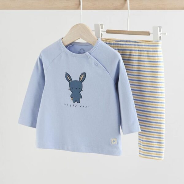 Blue/Yellow Character Baby Top and Leggings Set